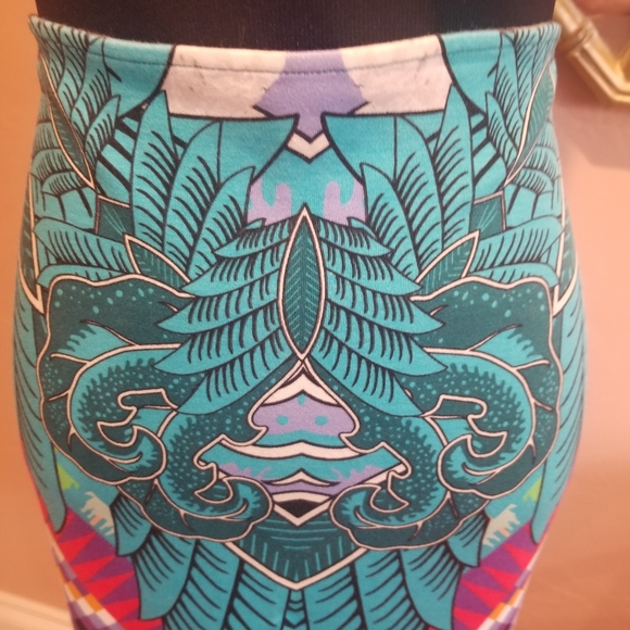 Mara Hoffman Turquoise Jungle Trip Skirt - Picture 4 of 8